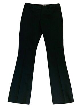 Express Columnist Slim Flare Studio Stretch Professional Sleek Black Dress Pants